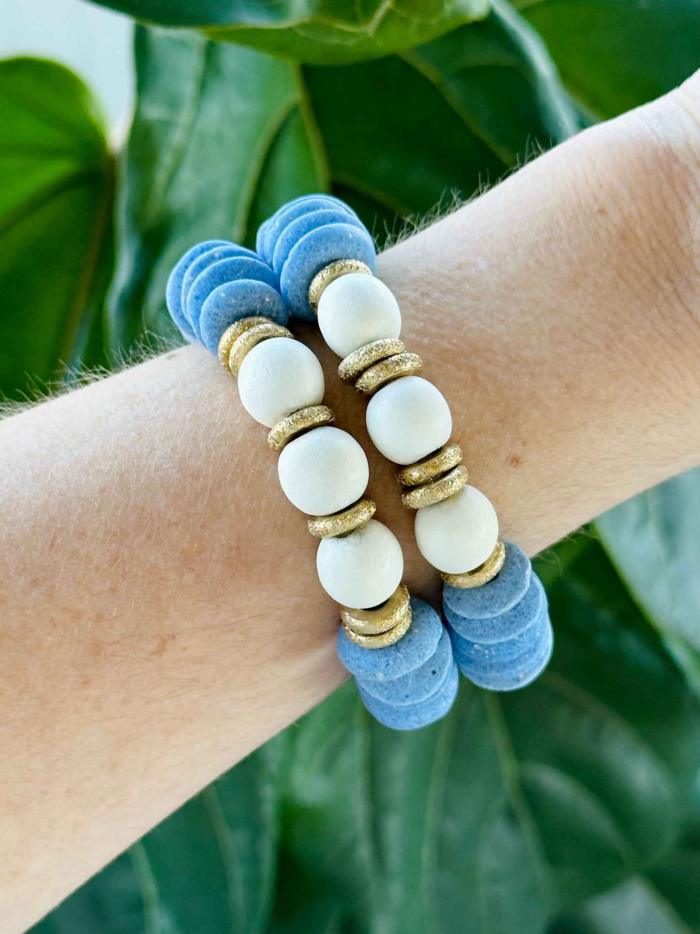 Caroline Blue Beaded Bracelets