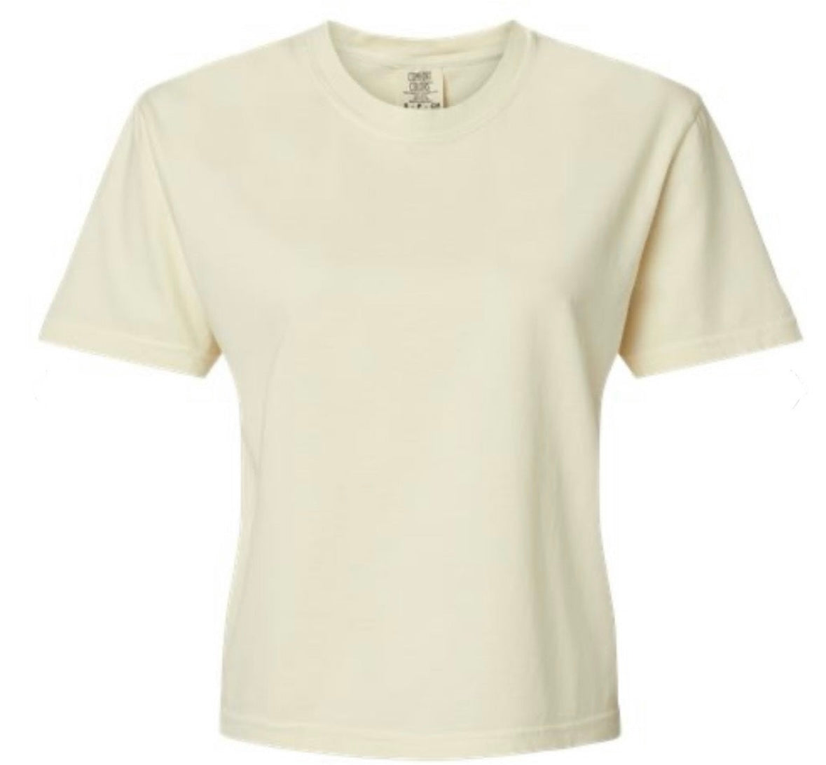 Ivory Colored Sea Shell Cropped Tee