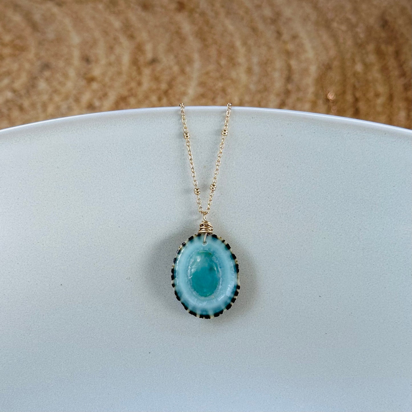 Blue Limpet Necklace