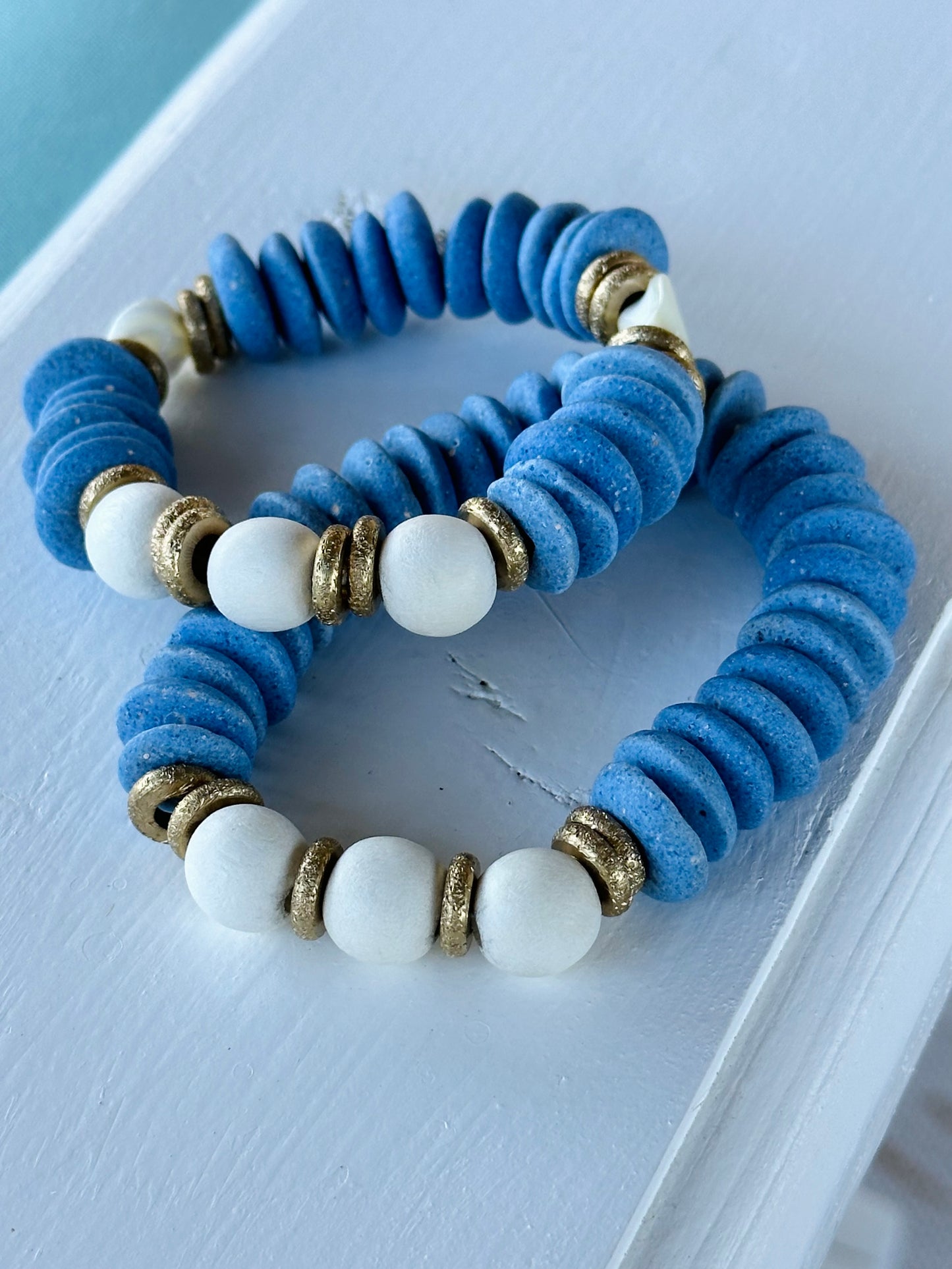 Caroline Blue Beaded Bracelets