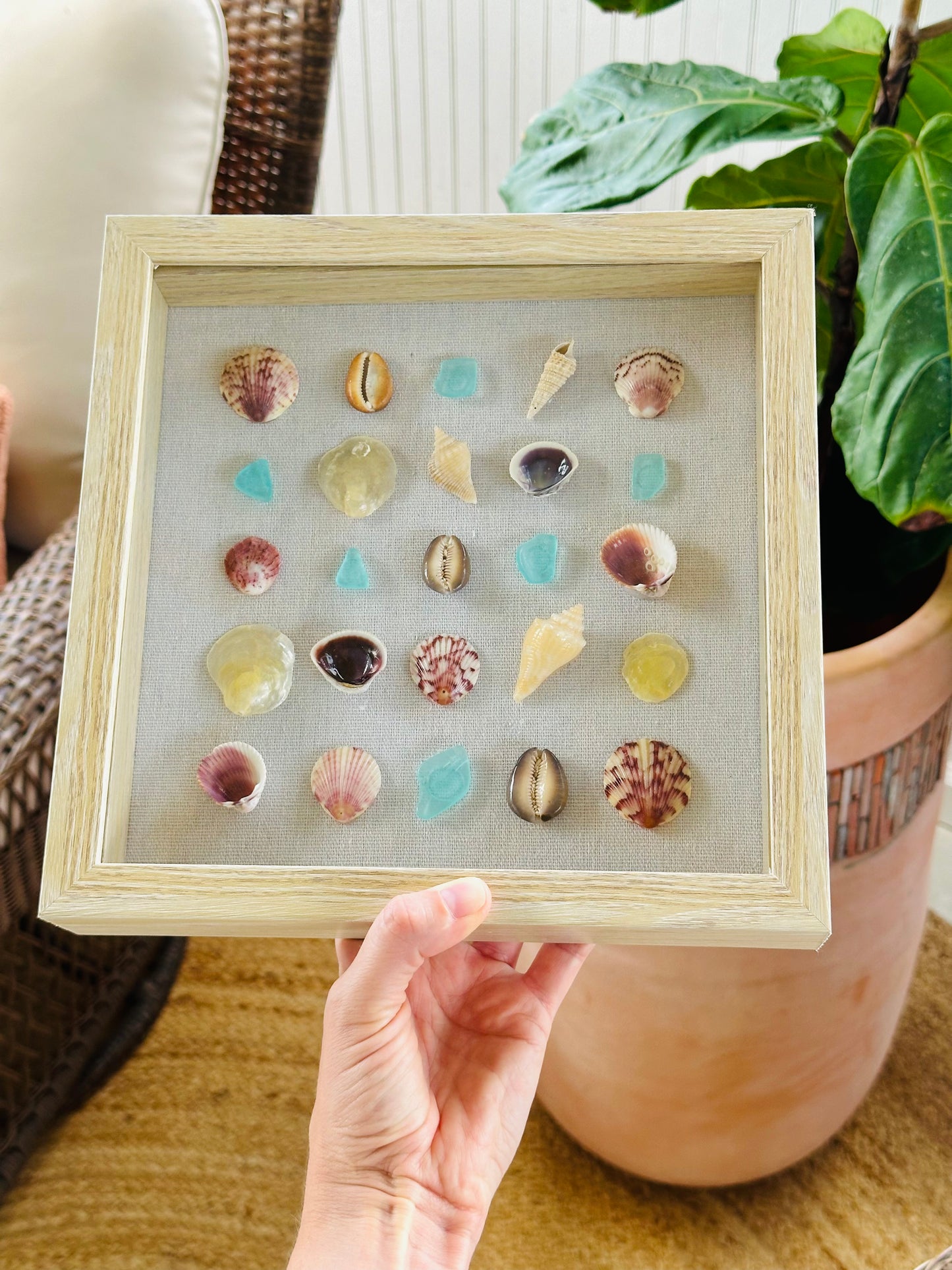 9x9 Pops of Pastel Shadow Box