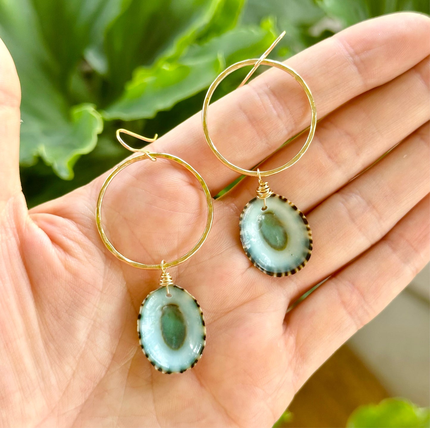 Blue Soul Limpet Earrings