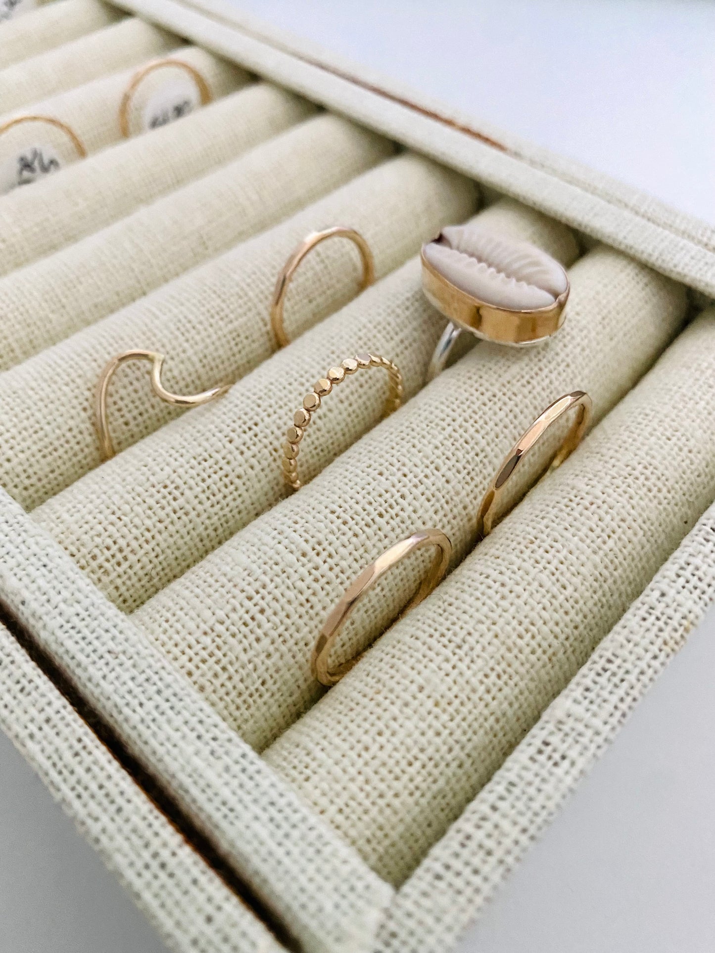 Hammered Stackable Ring