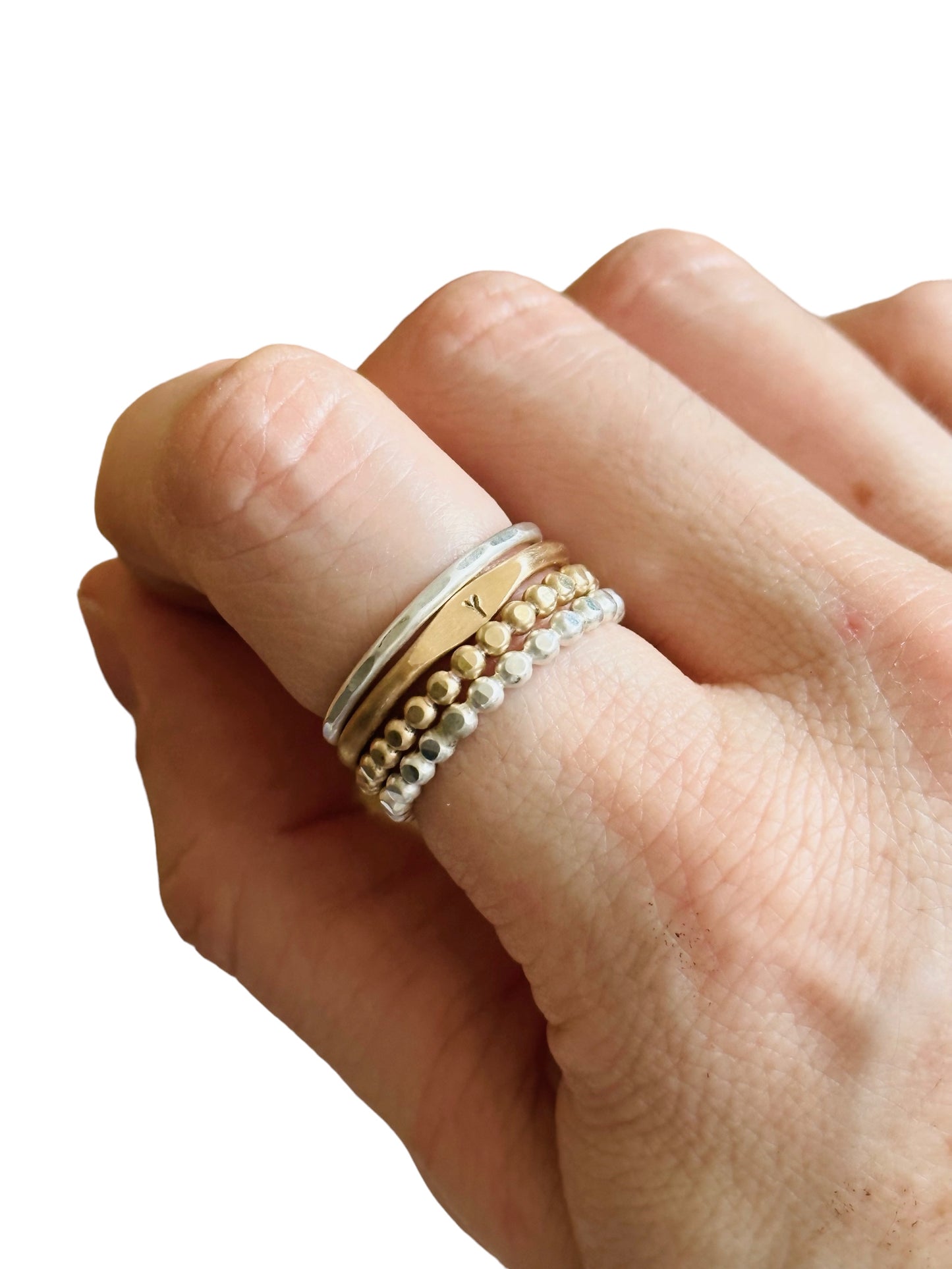 Beaded Stackable Rings